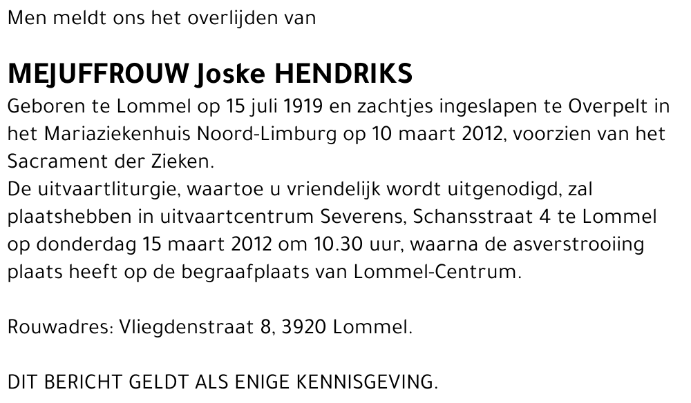 Joske Hendriks