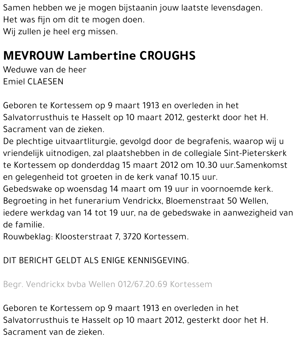 Lambertine Croughs