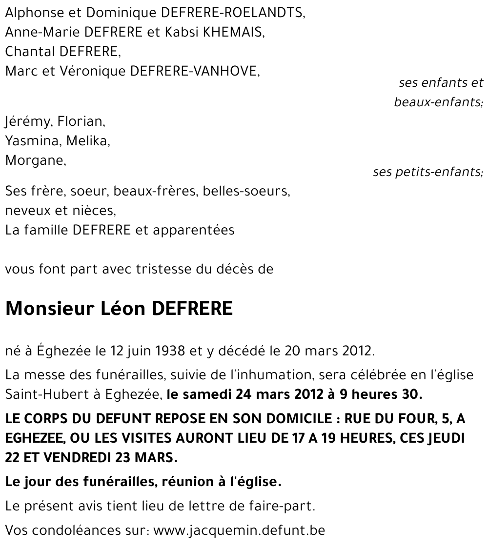 Léon DEFRERE