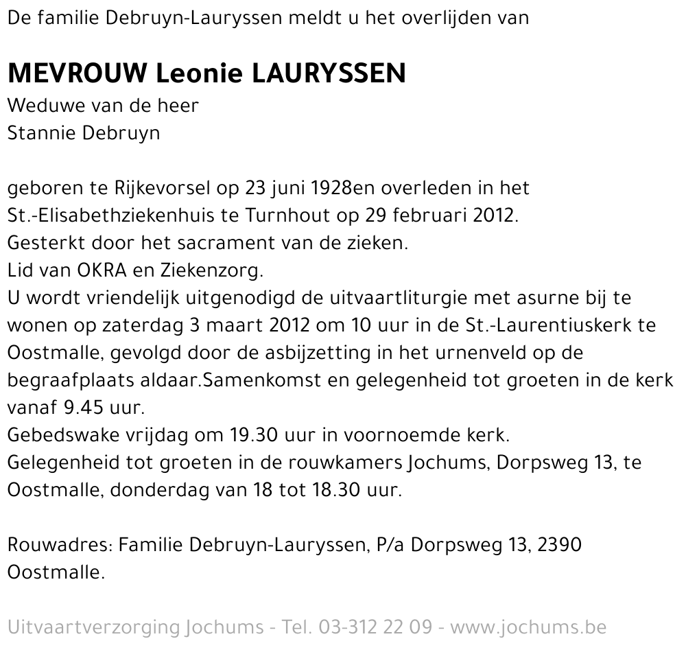 Leonie Lauryssen