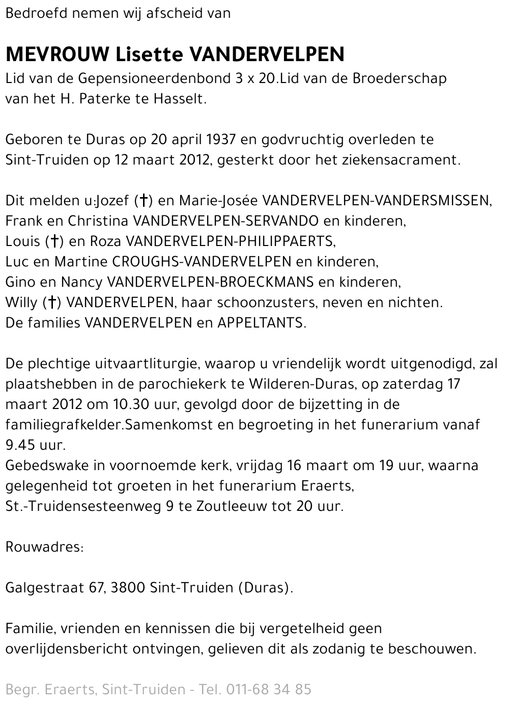 Lisette Vandervelpen