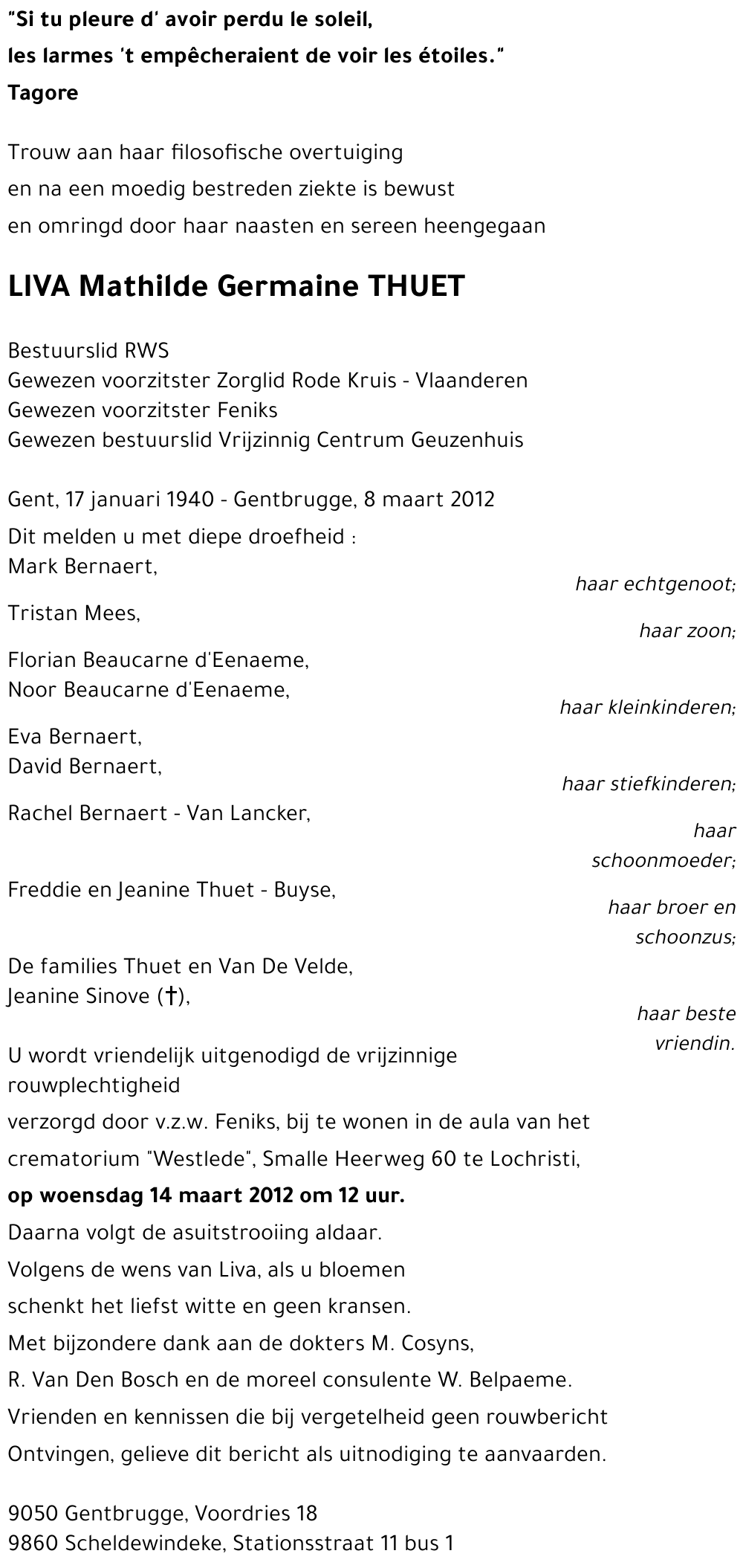 LIVA Mathilde Germaine THUET