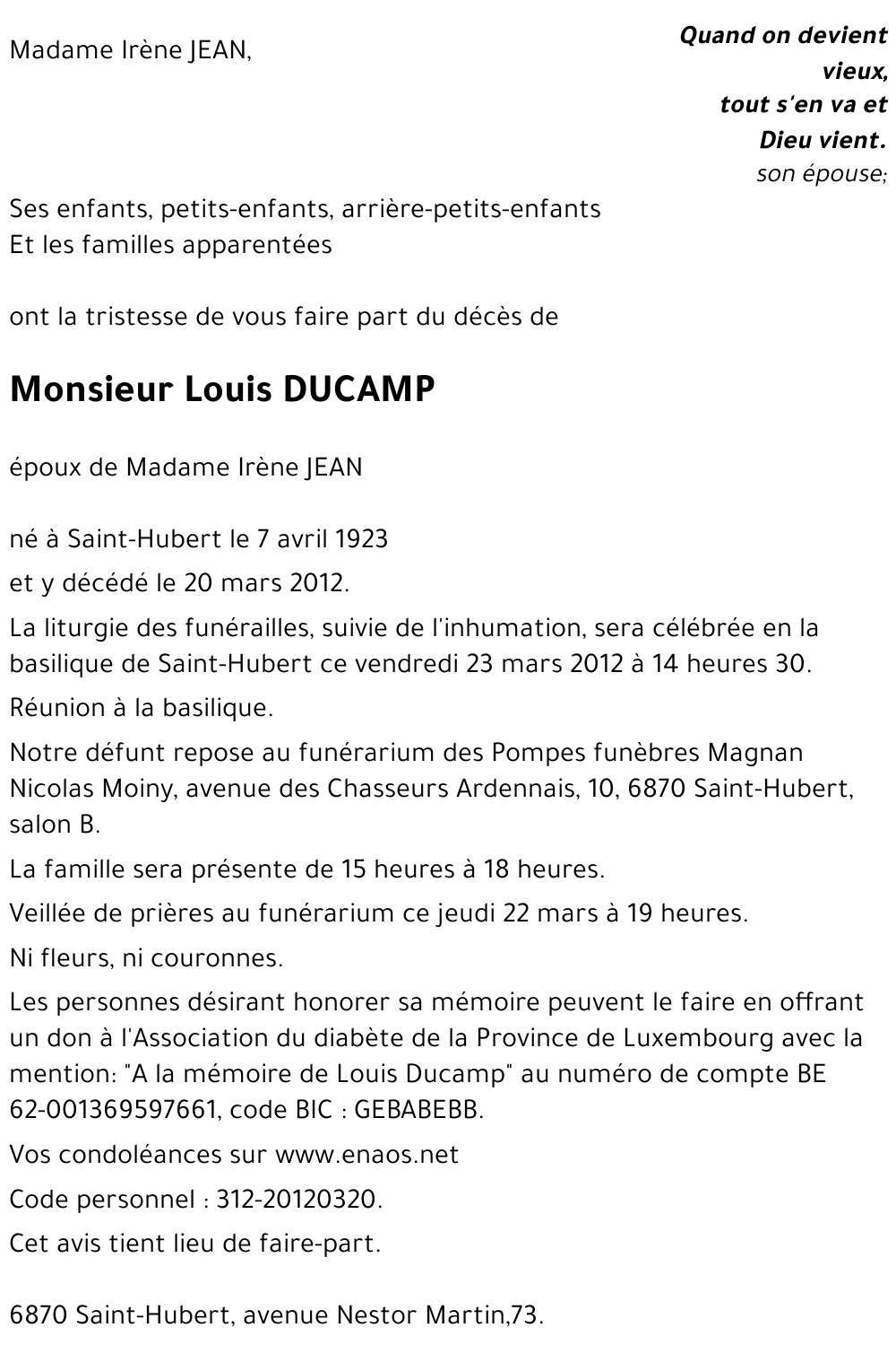 Louis DUCAMP