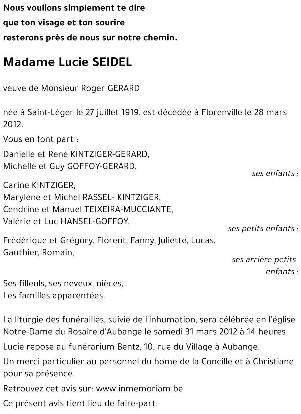 Lucie SEIDEL