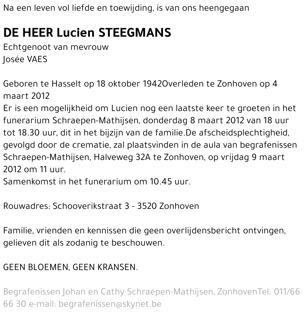 Lucien Steegmans