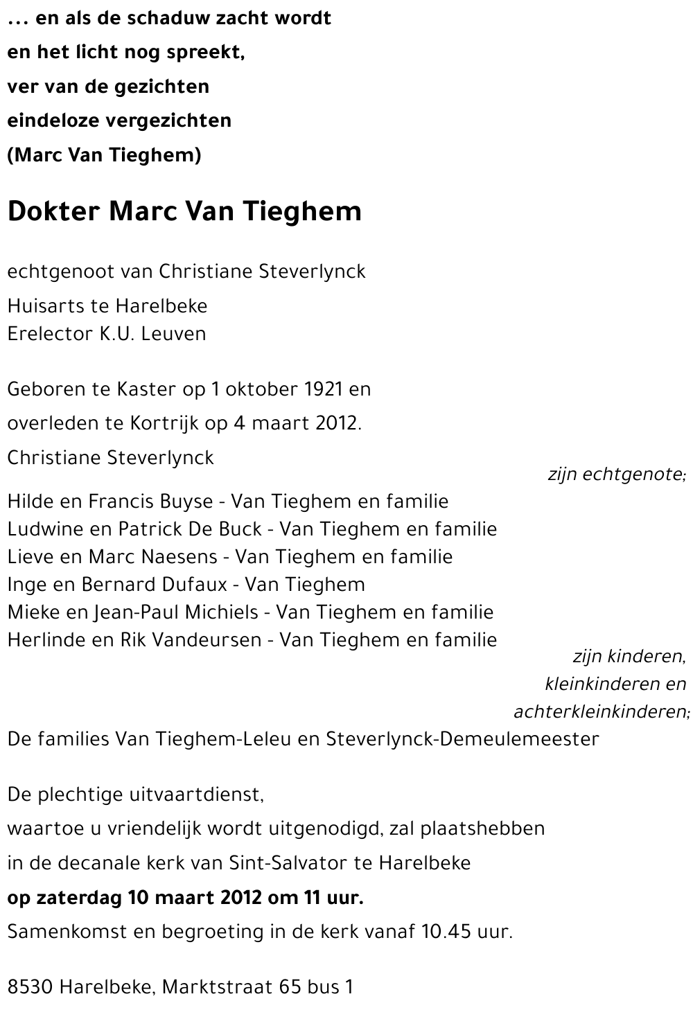 Marc Van Tieghem