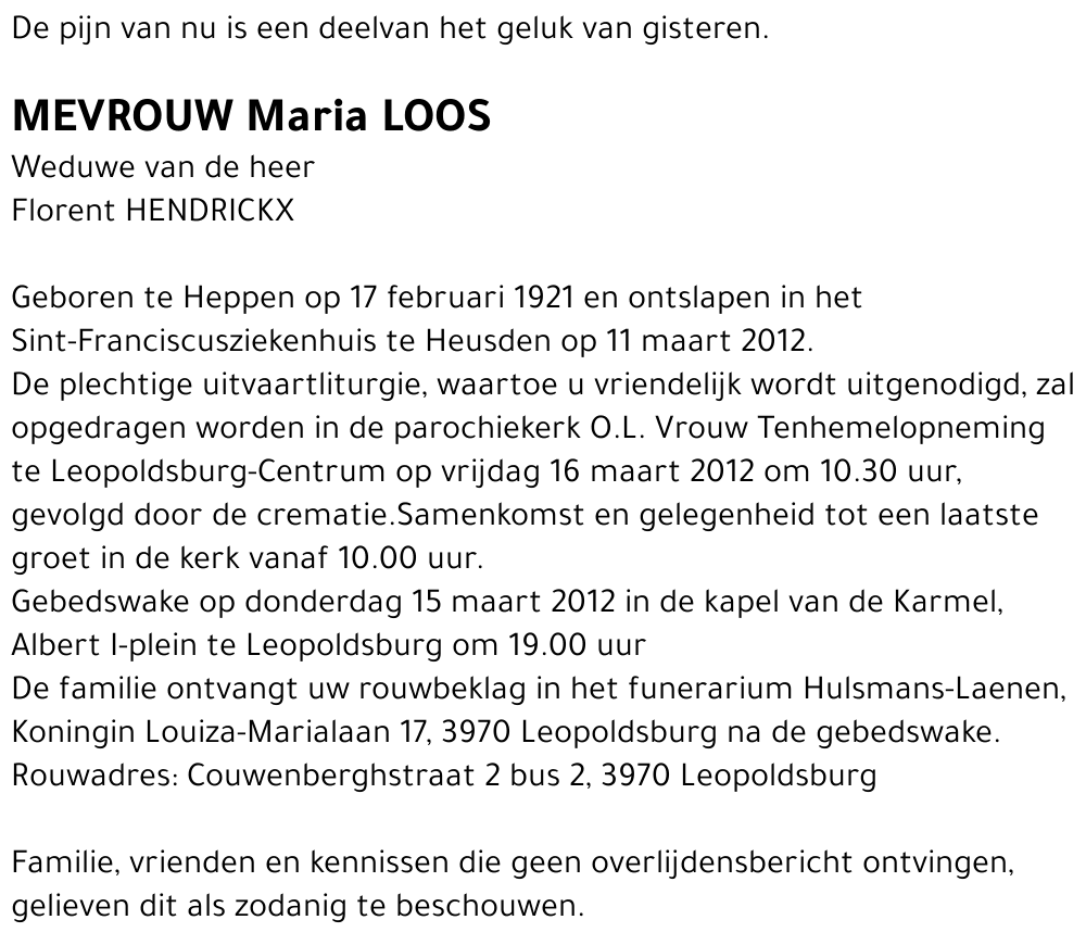 Maria Loos