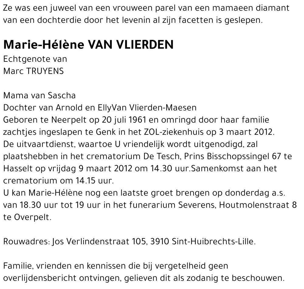 Marie-Hélène Van Vlierden