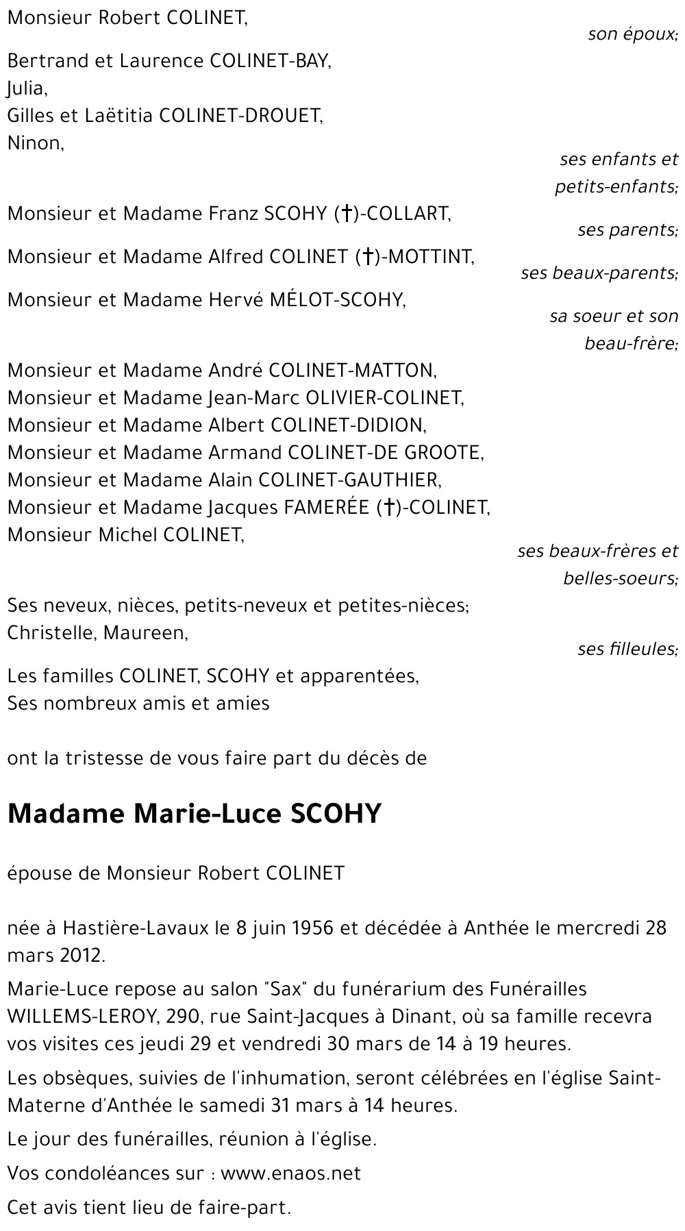 Marie-Luce SCOHY