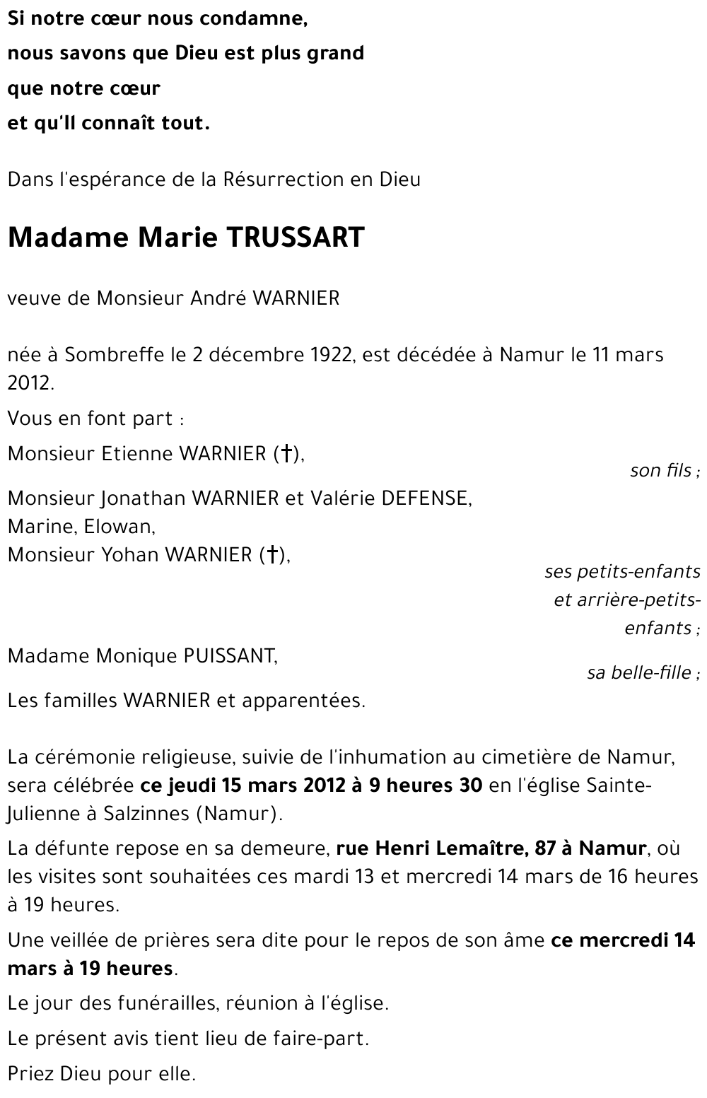 Marie TRUSSART