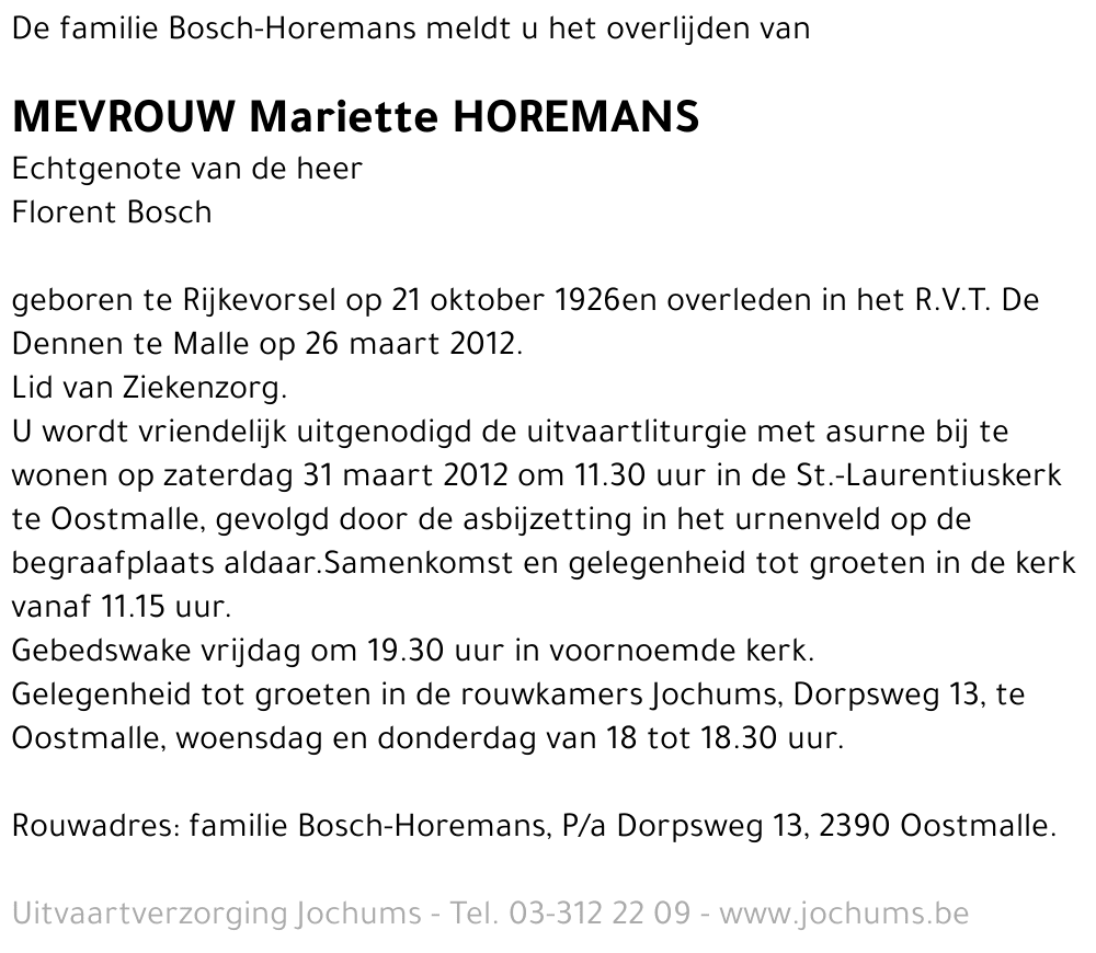 Mariette Horemans