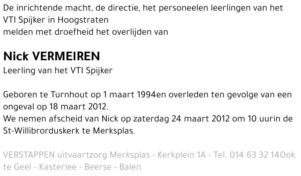 Nick Vermeiren