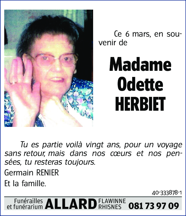 Odette HERBIET