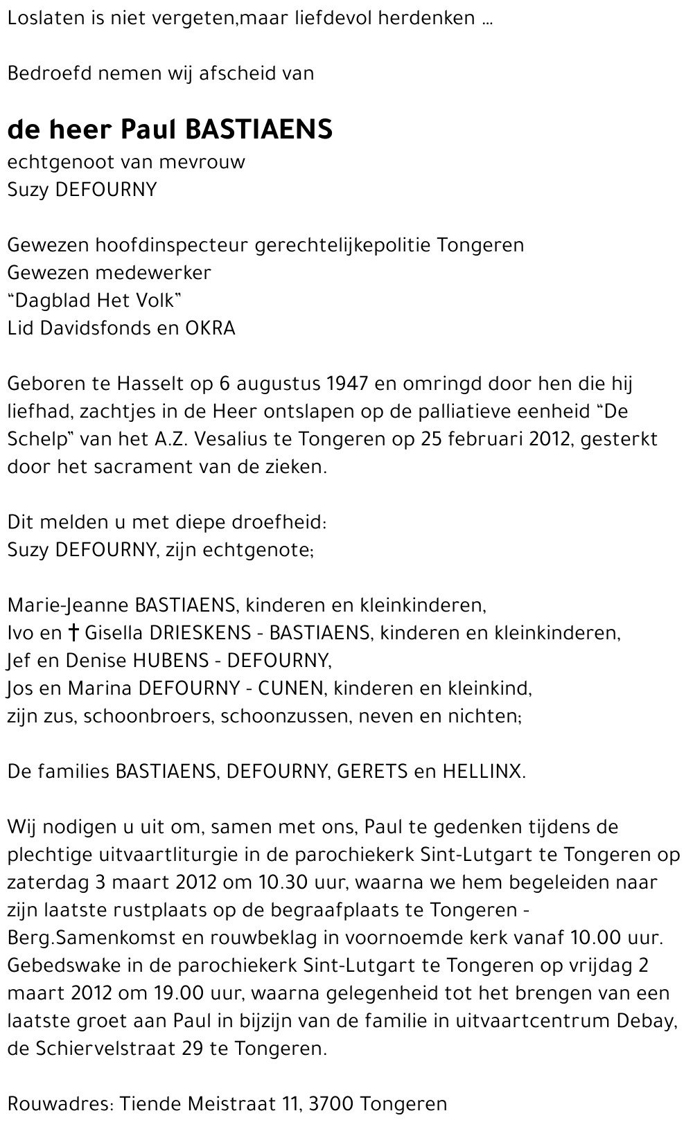Paul BASTIAENS