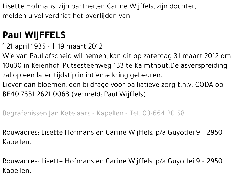 Paul Clement Wijffels