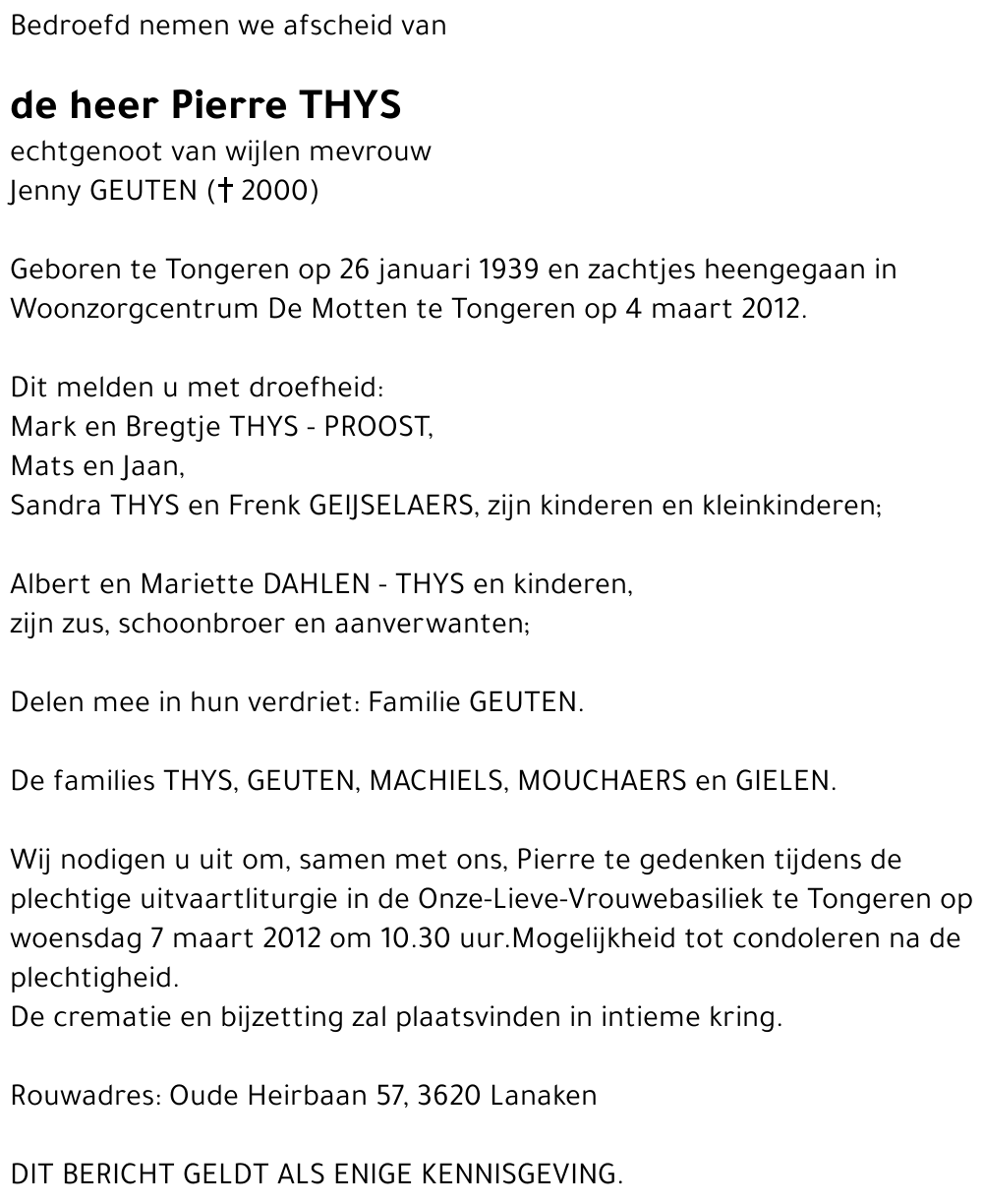 Pierre THIJS