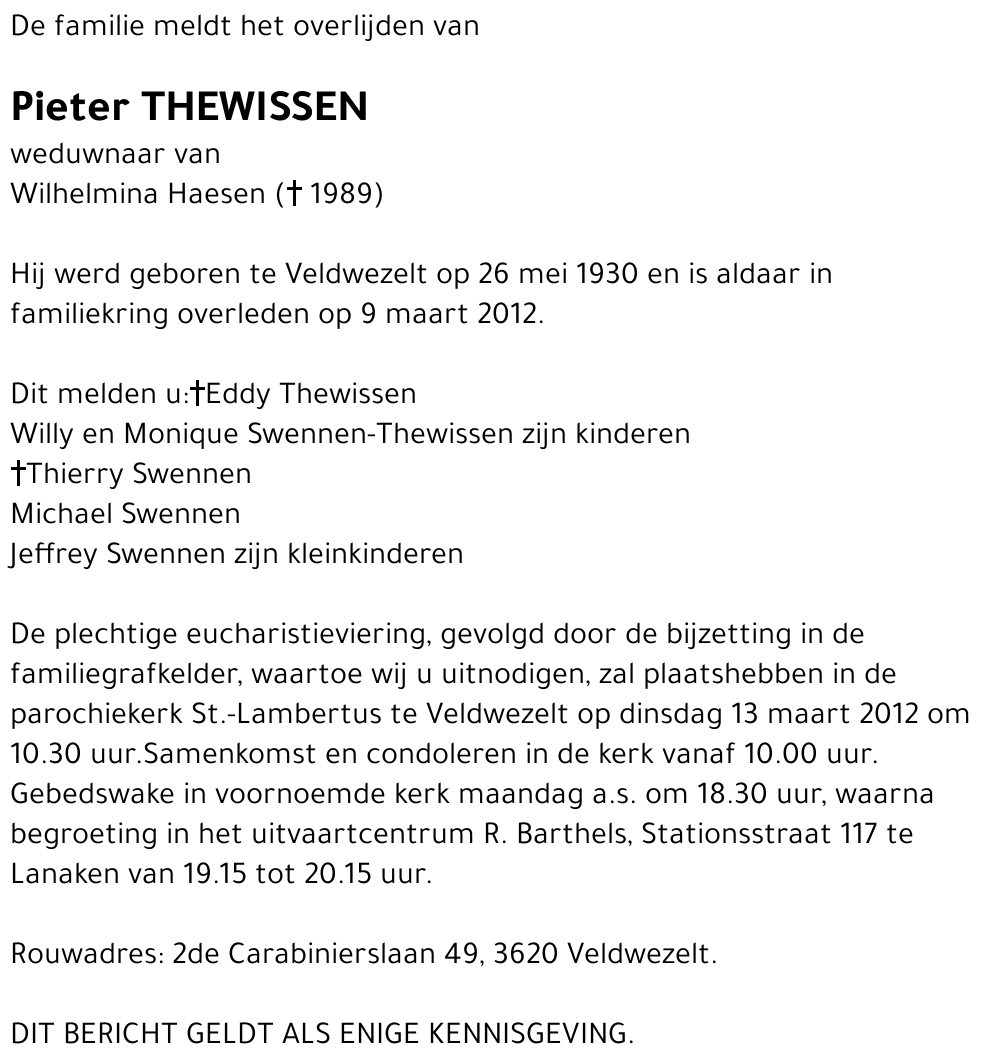Pieter Thewissen