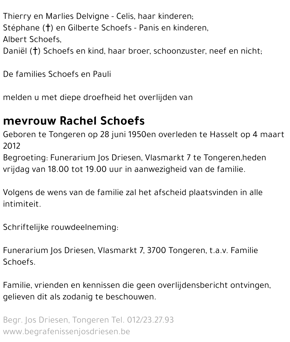 Rachel Schoefs