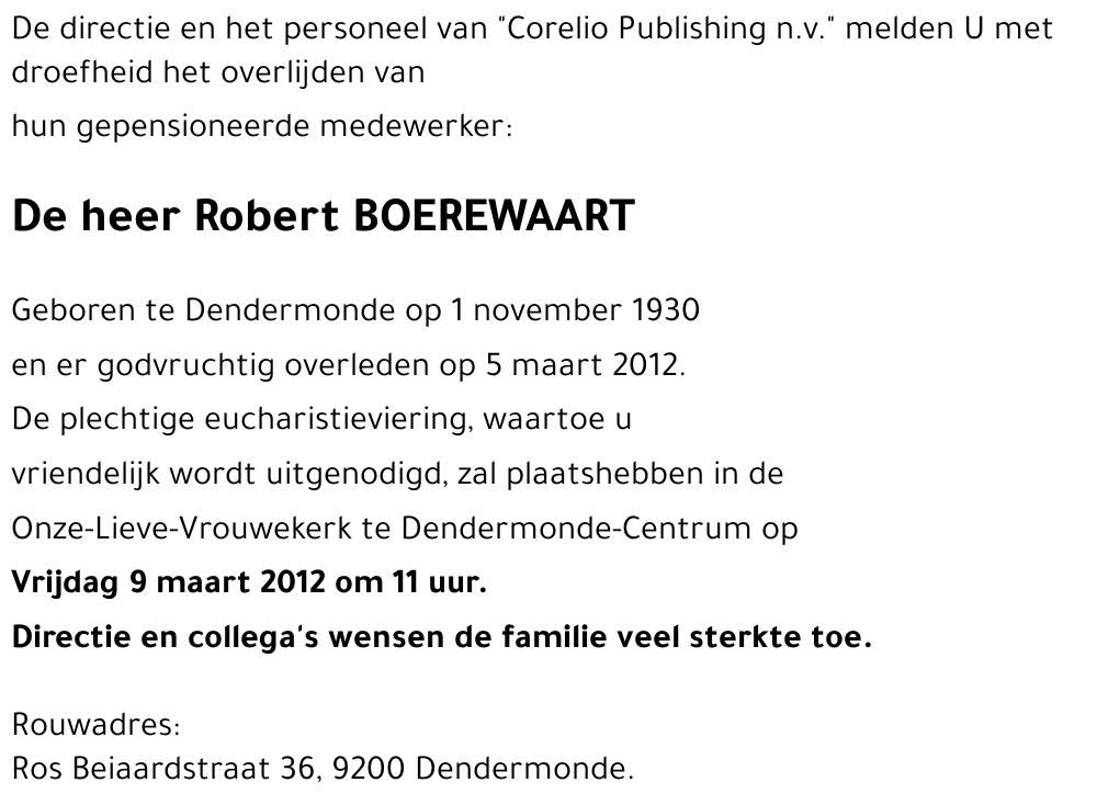 Robert Boerewaart
