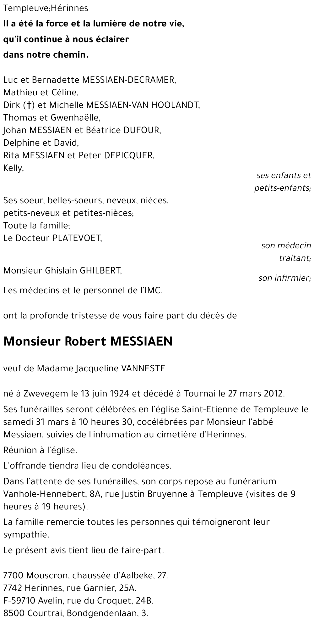 Robert MESSIAEN