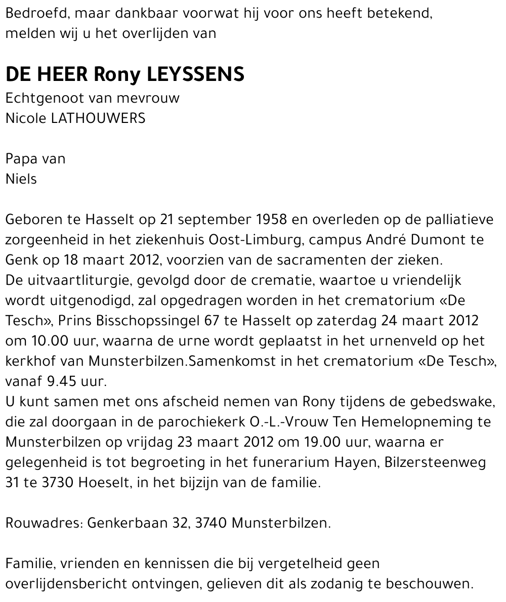 Rony Leyssens