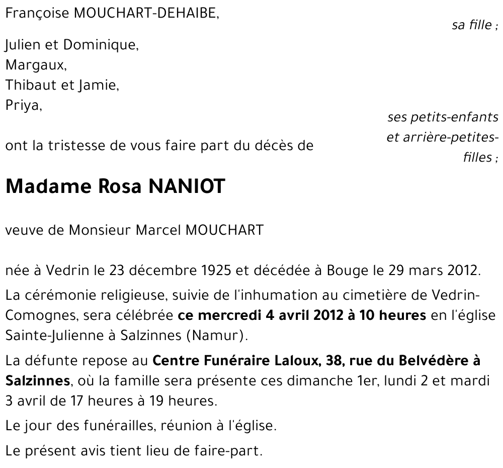 Rosa NANIOT