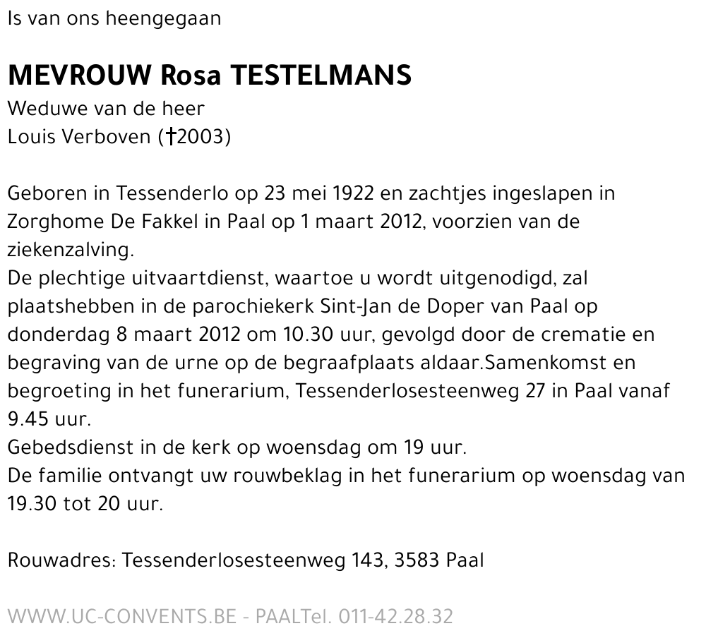 Rosa Testelmans