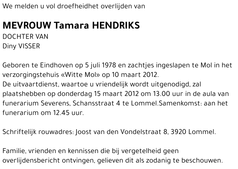 Tamara Hendriks