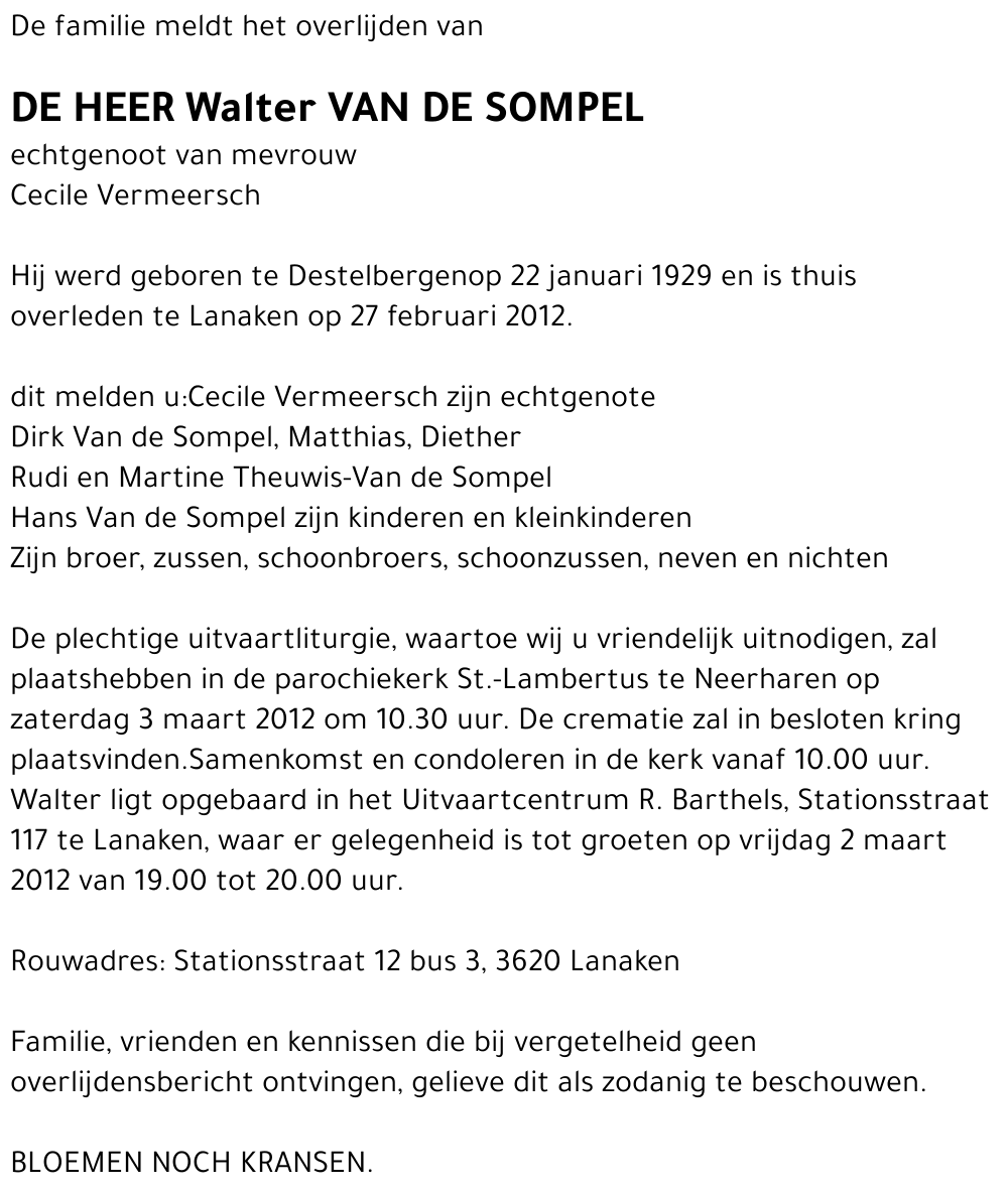 Walter Van de Sompel