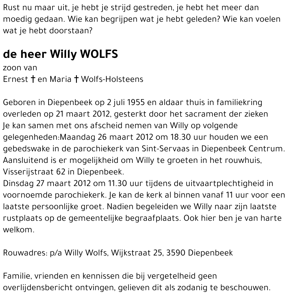 Willy WOLFS