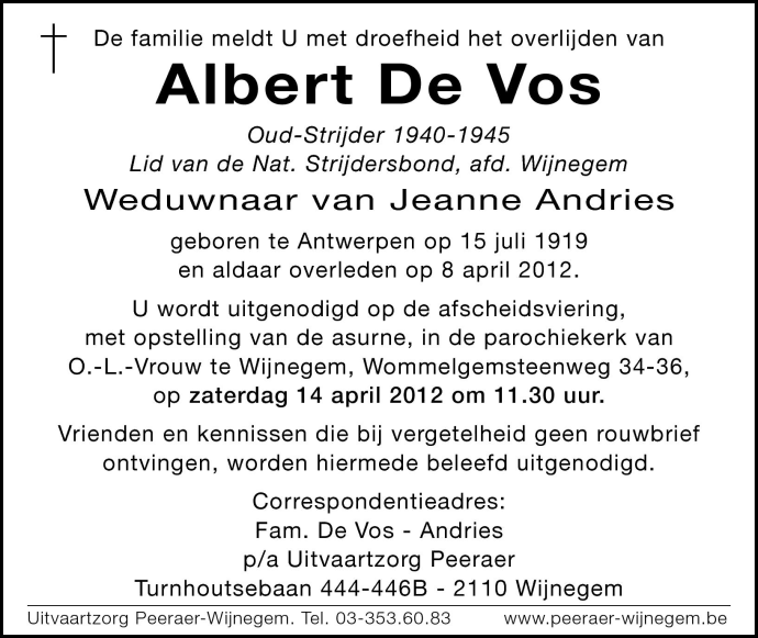 Albert De Vos