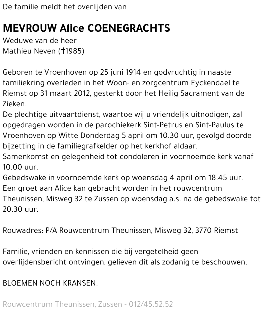 Alice Coenegrachts