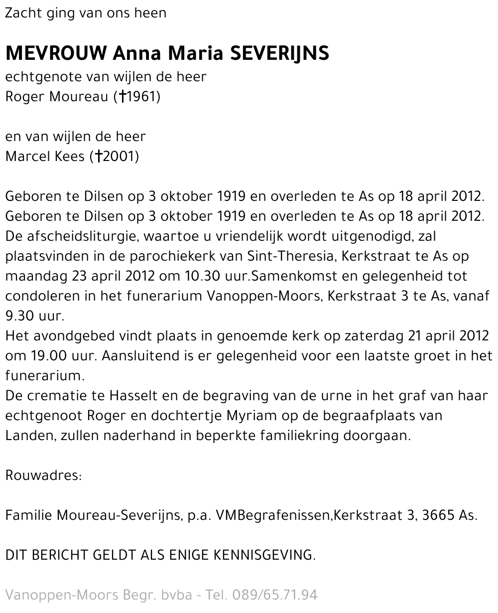 Anna Maria Severijns