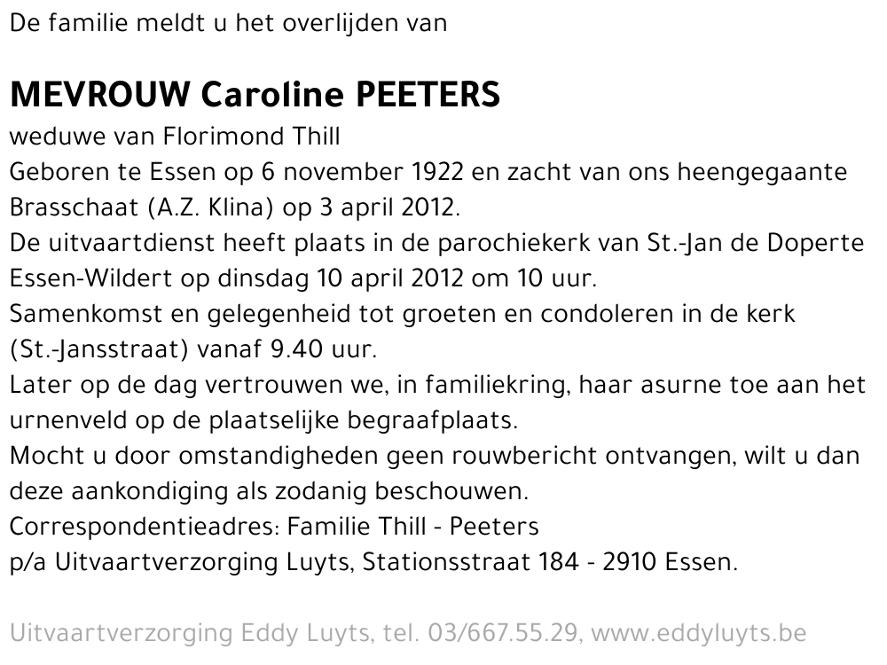 Caroline Peeters
