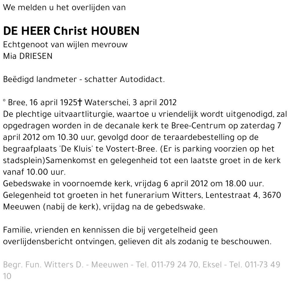 Christ Houben