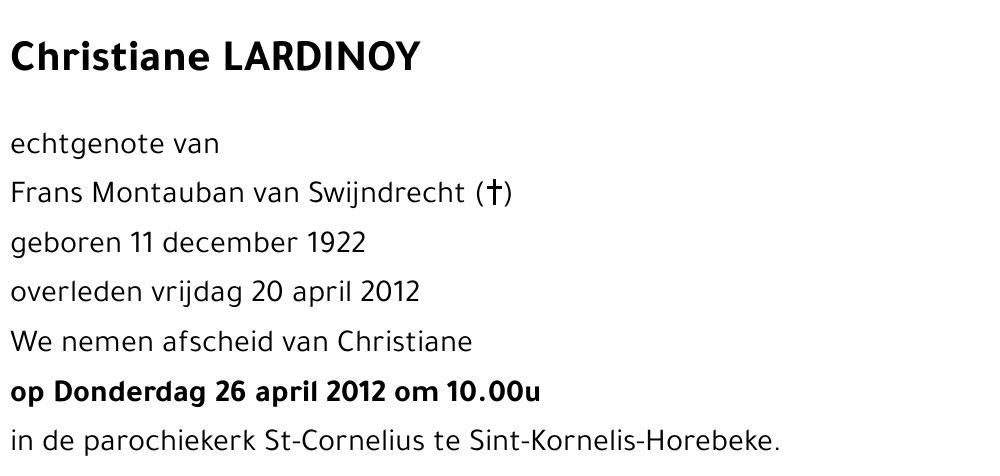 Christiane LARDINOY