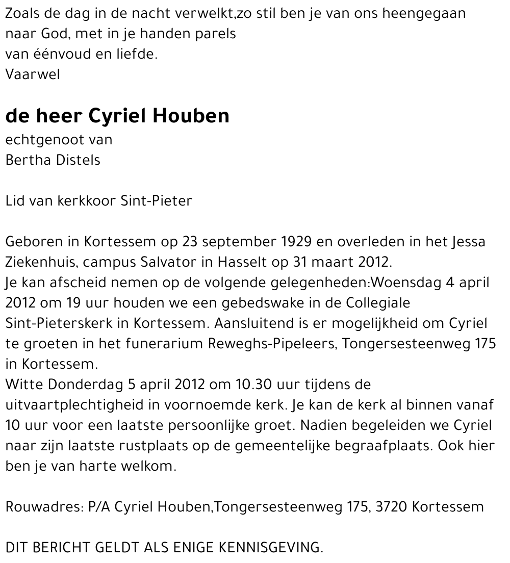 Cyriel Houben
