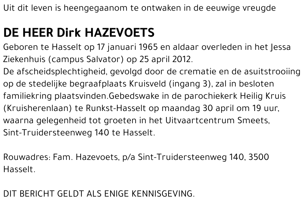 Dirk Hazevoets