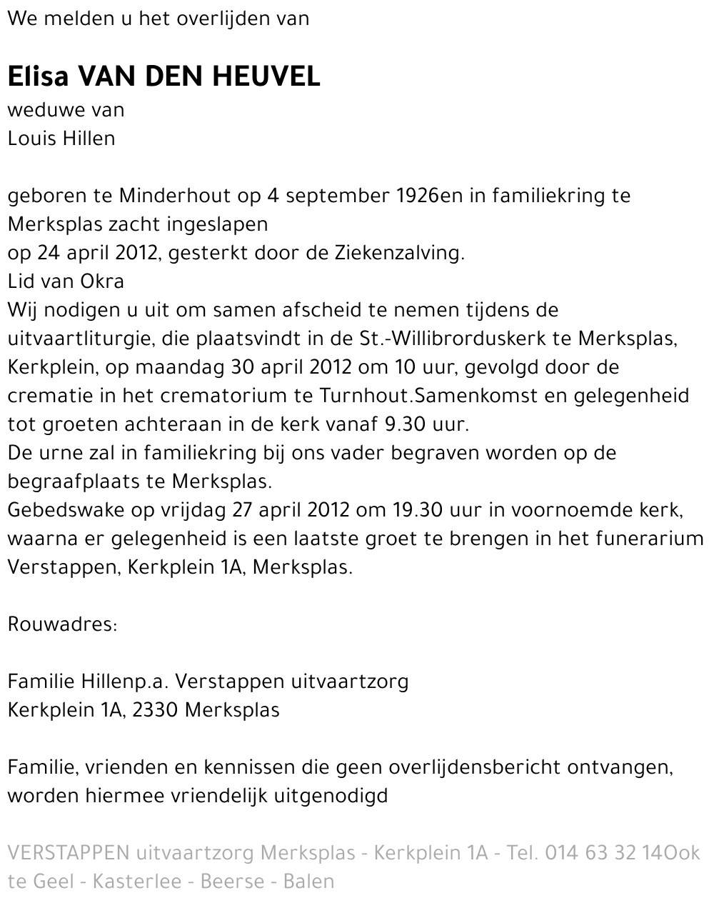 Elisa Van Den Heuvel