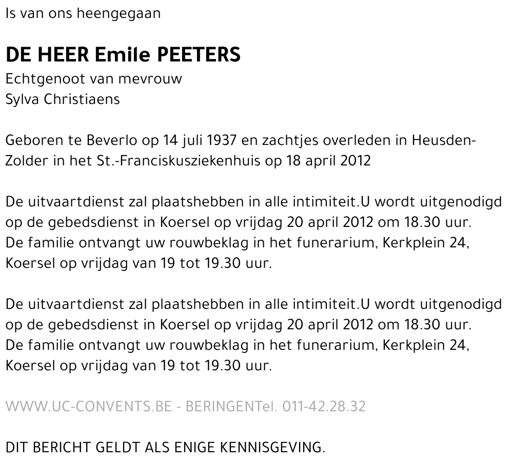 Emile Peeters