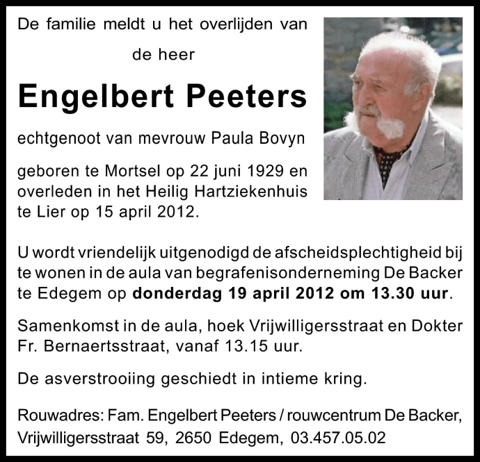 Engelbert Peeters