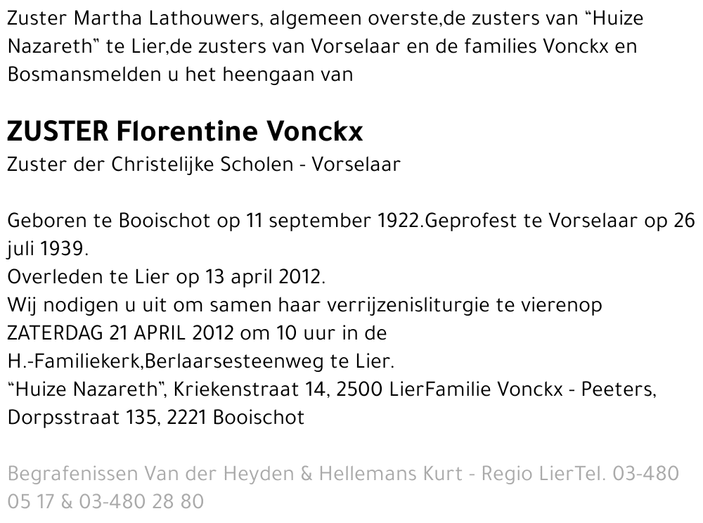 Florentine Vonckx