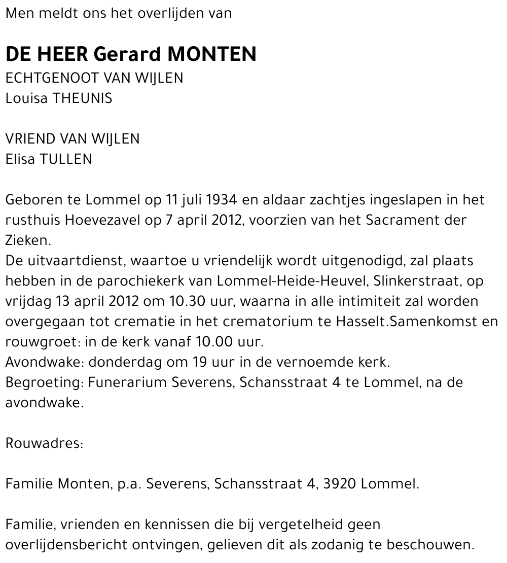 Gerard Monten