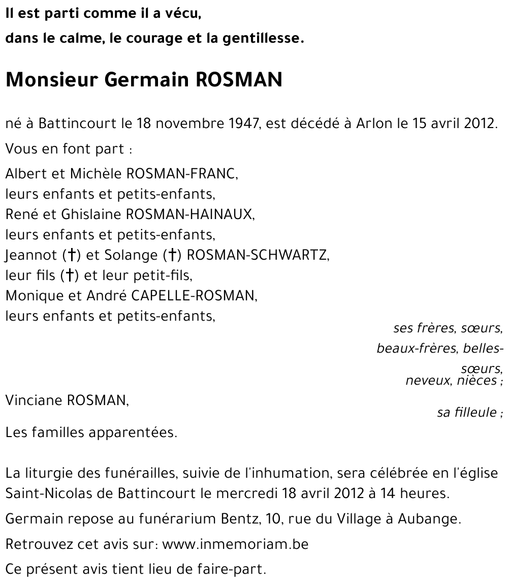 Germain ROSMAN