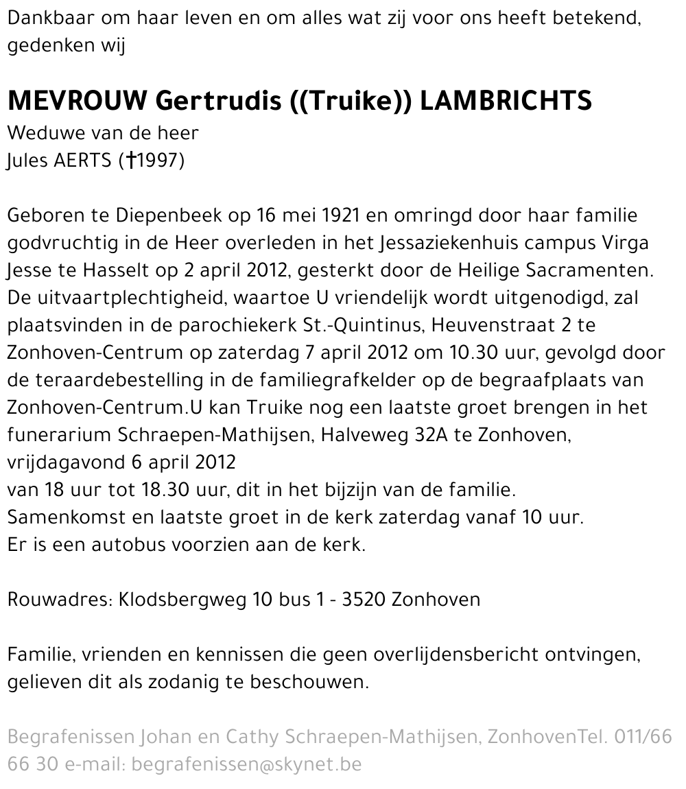 Gertrudis Lambrichts