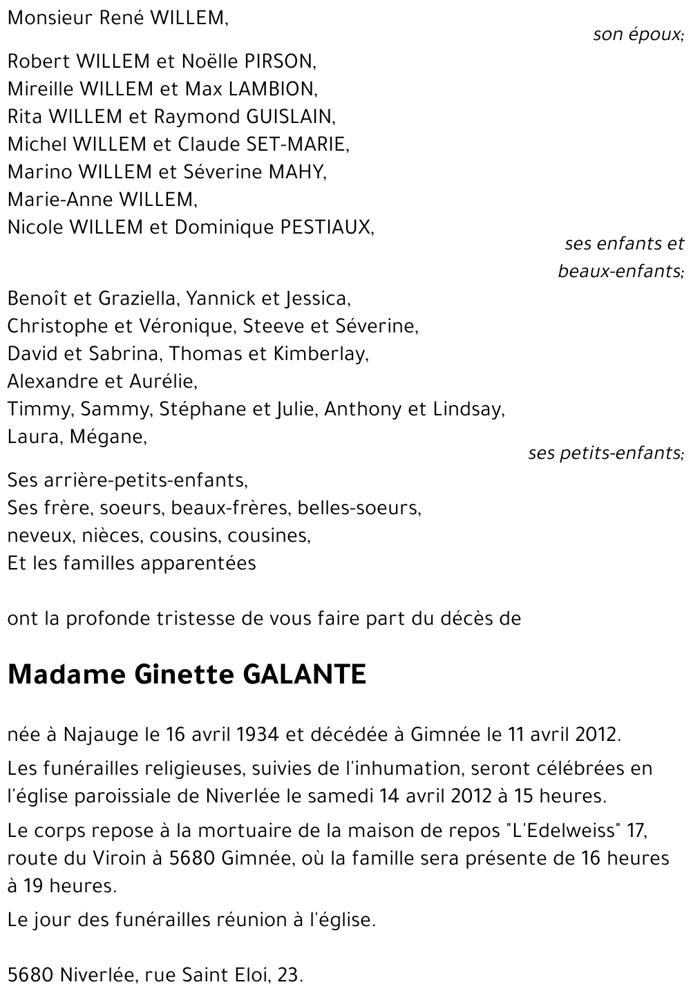 Ginette Galante