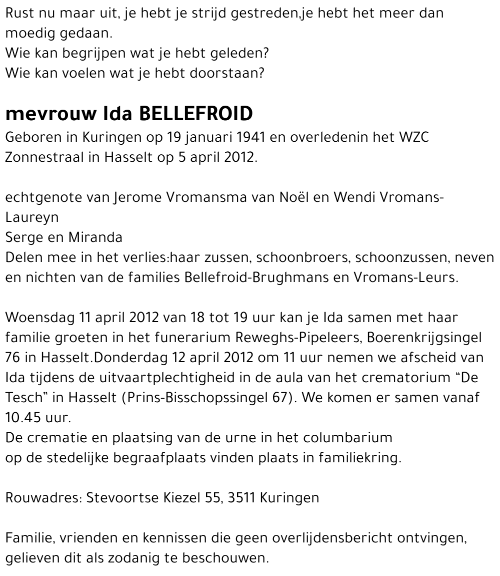 Ida Bellefroid