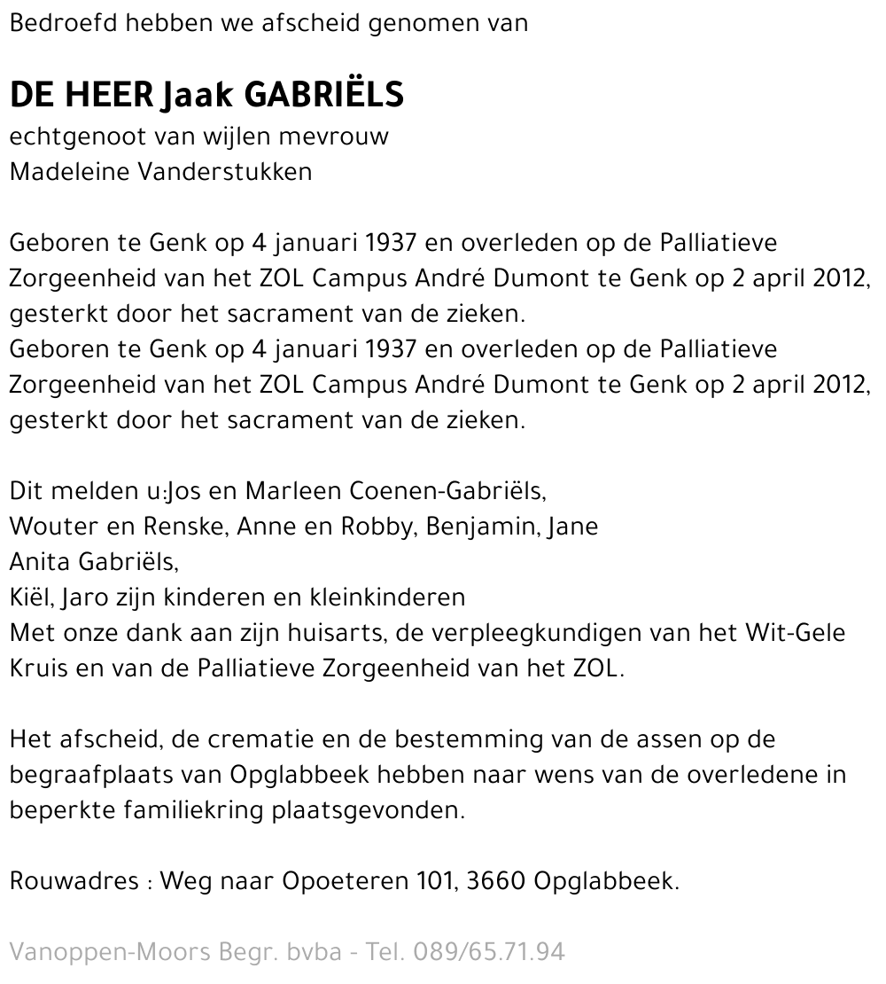 Jaak Gabriëls