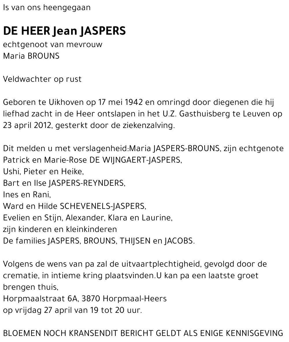 Jean Jaspers