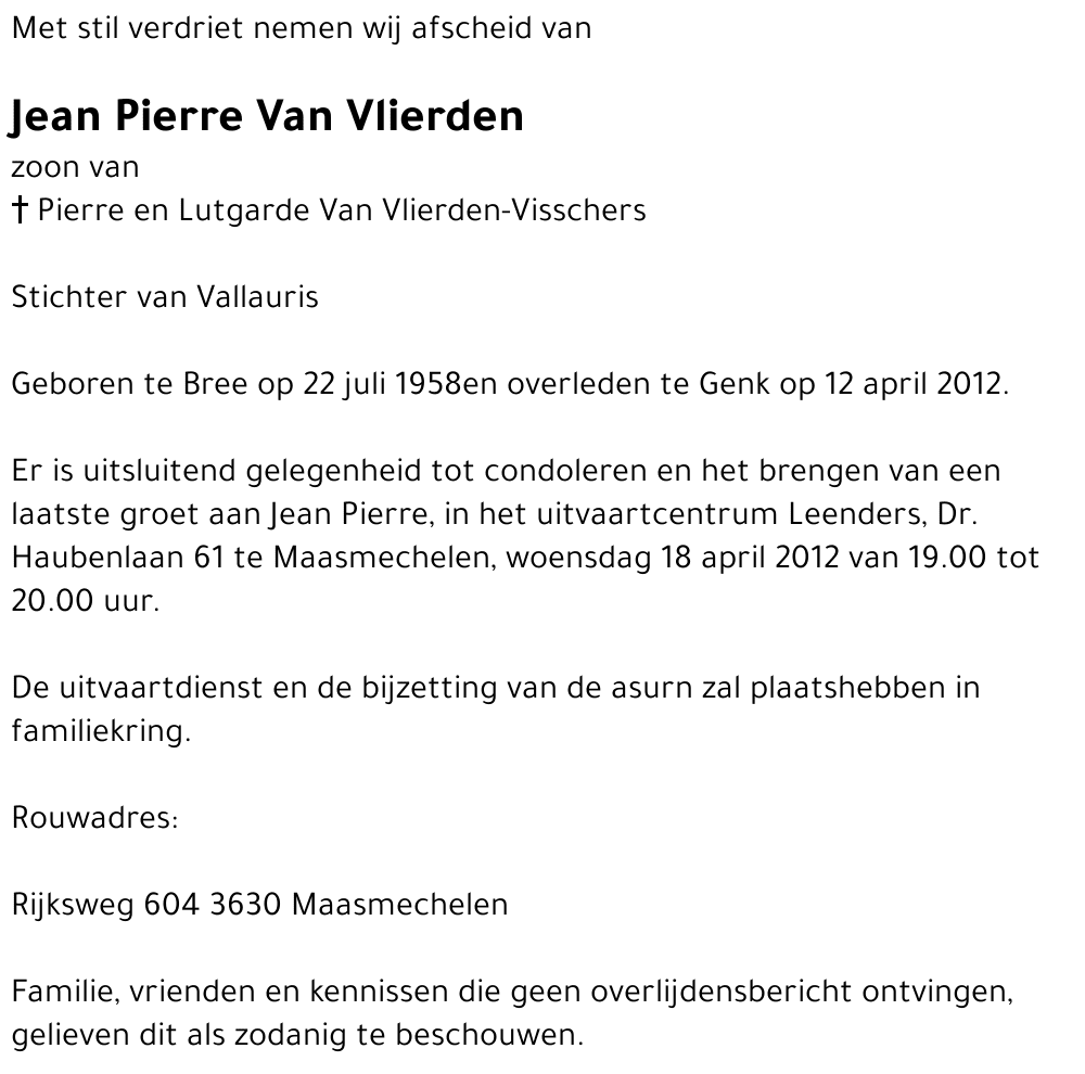 Jean Pierre Van Vlierden